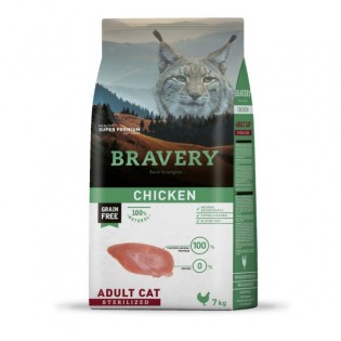 BRAVERY GATO ADULT Est. POLLO  7KG.