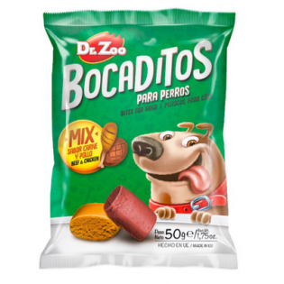 DR. ZOO BOCADITOS MIX CARNE Y  POLLO 50G.