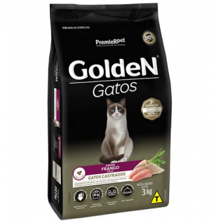 Golden Gatos castrados sabor Pollo 3kg.